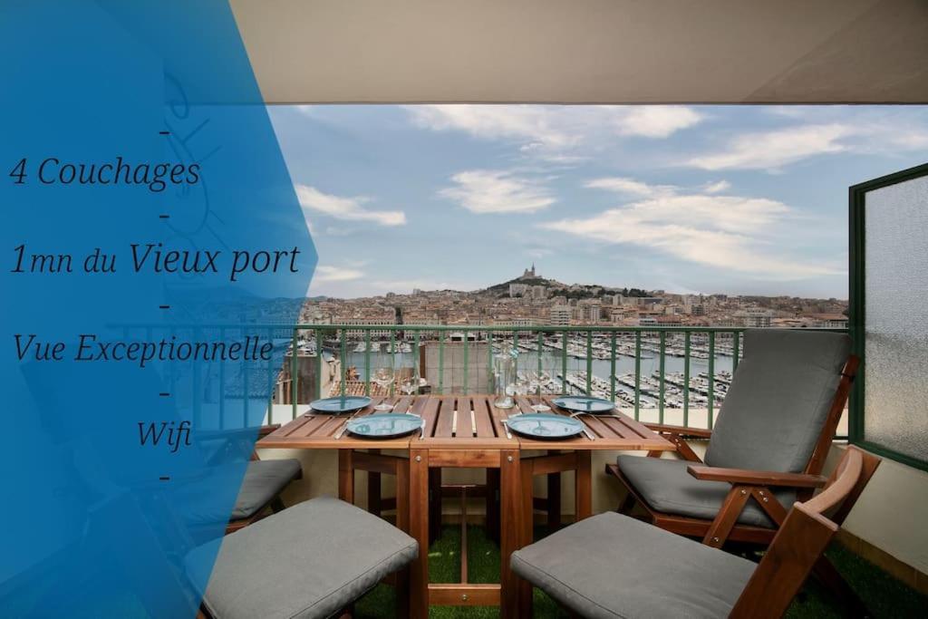 Terrace Apartment Old Port Exceptional View Marseille Bagian luar foto