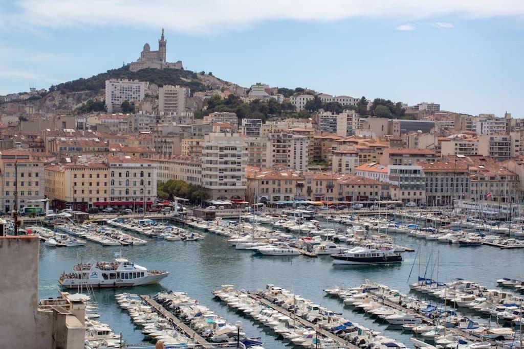 Terrace Apartment Old Port Exceptional View Marseille Bagian luar foto