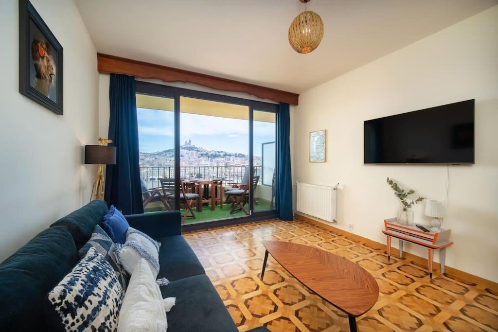 Terrace Apartment Old Port Exceptional View Marseille Bagian luar foto